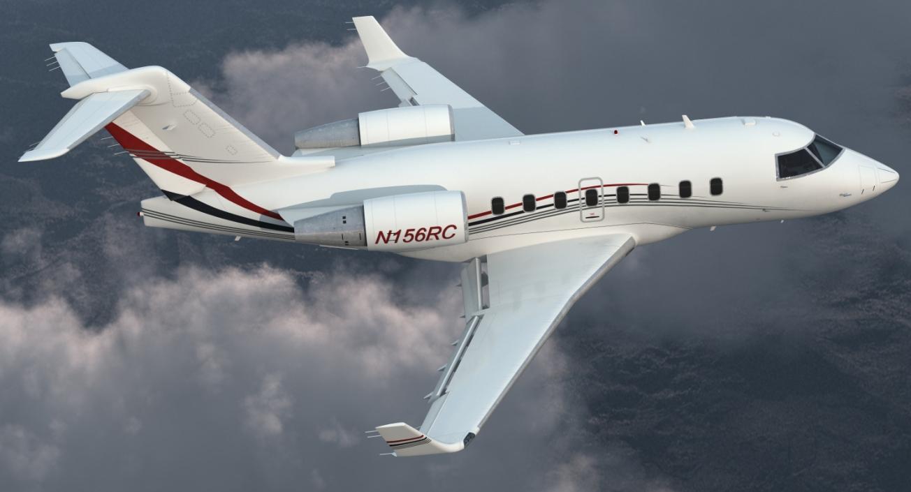 3D Rigged Business Jets Collection 2 model