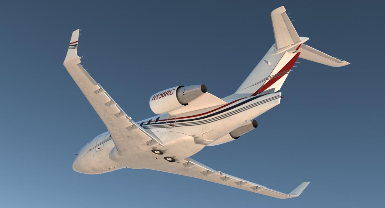 3D Rigged Business Jets Collection 2 model