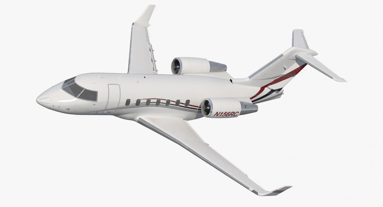 3D Rigged Business Jets Collection 2 model