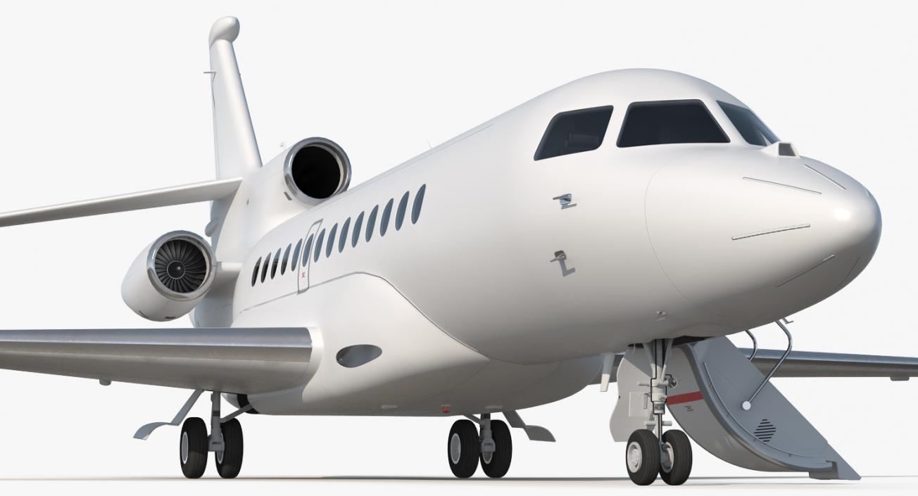 3D Rigged Business Jets Collection 2 model