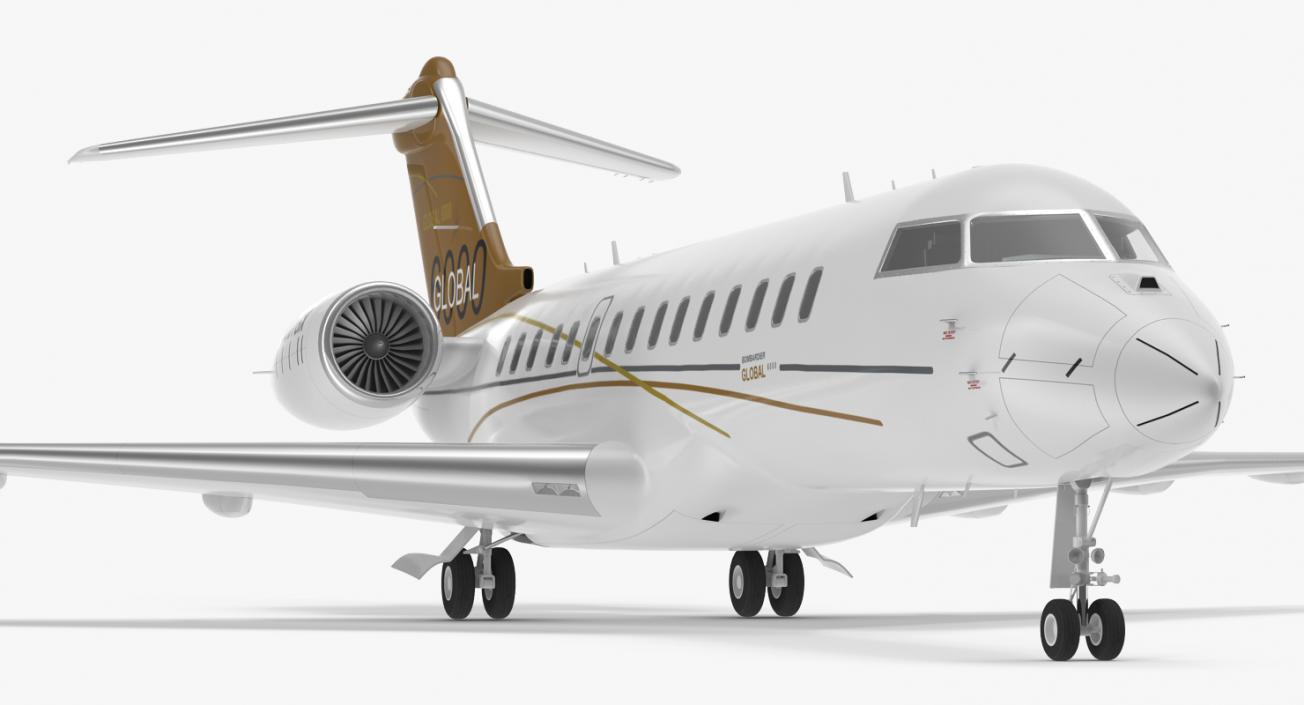 3D Rigged Business Jets Collection 2 model