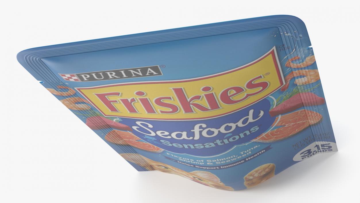 3D Friskies Cat Food Pouch model