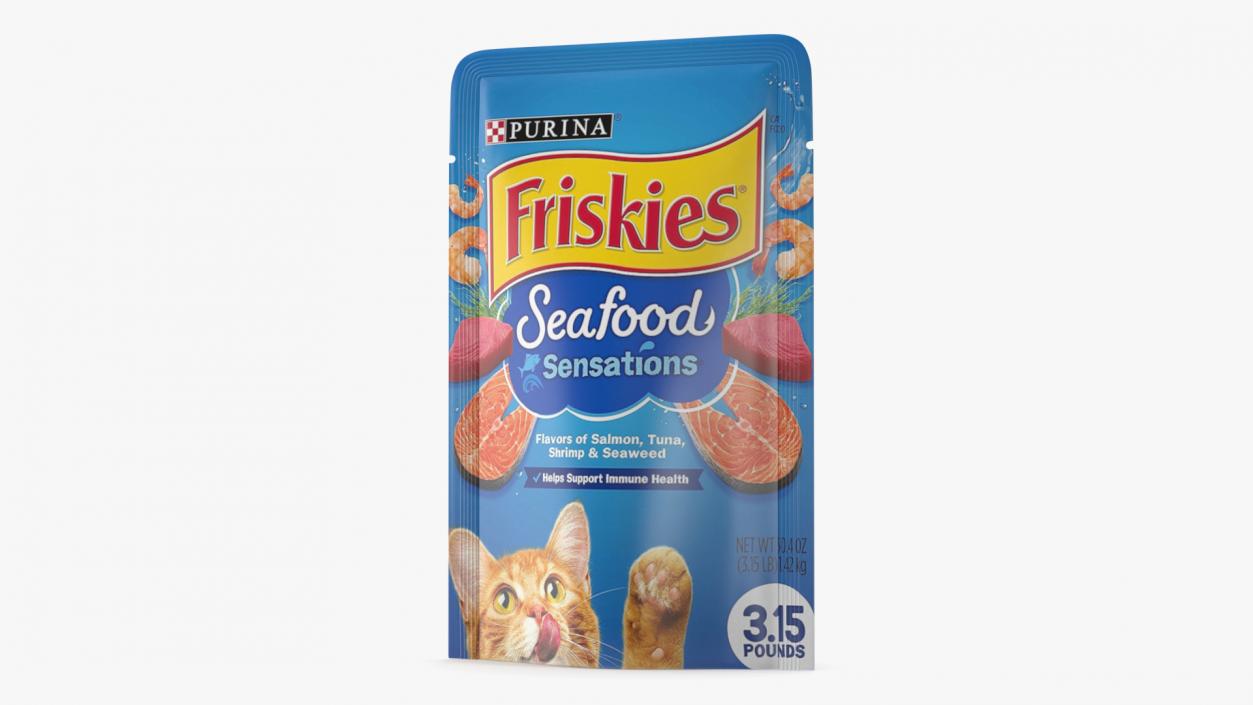 3D Friskies Cat Food Pouch model