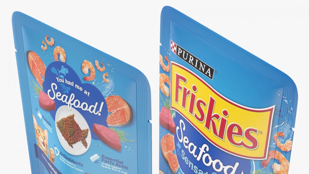 3D Friskies Cat Food Pouch model