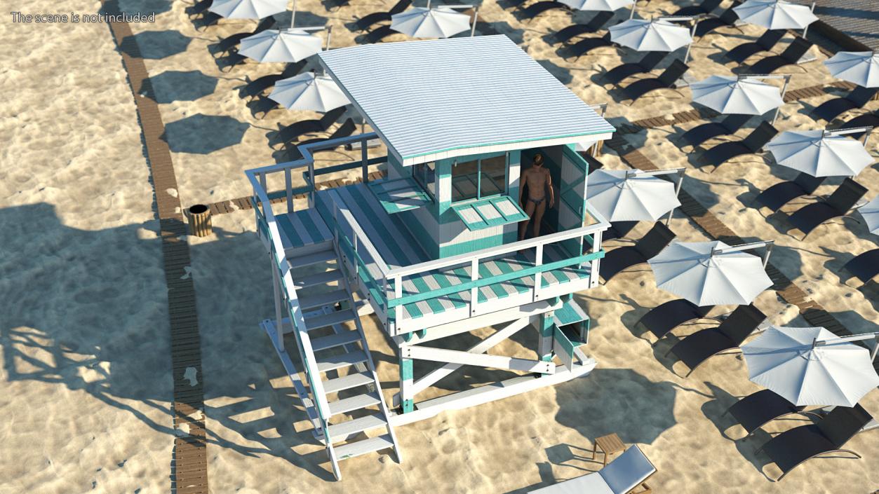 3D model Lifeguard Tower