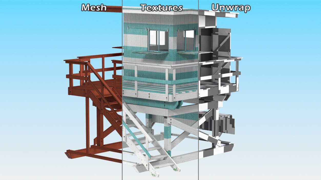 3D model Lifeguard Tower