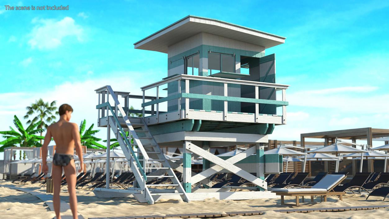 3D model Lifeguard Tower