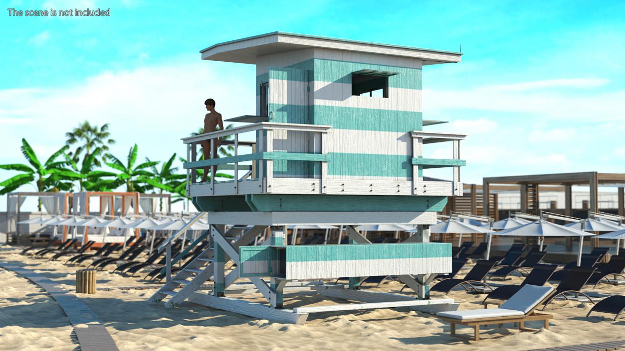 3D model Lifeguard Tower