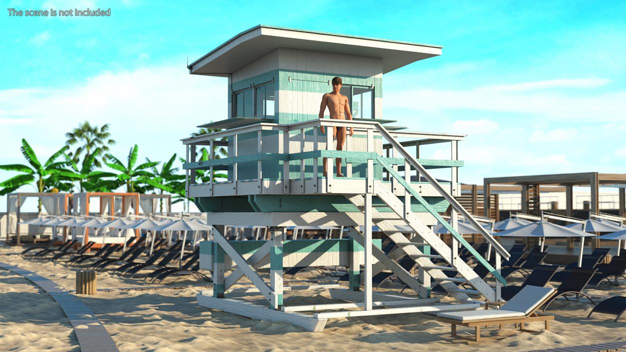 3D model Lifeguard Tower