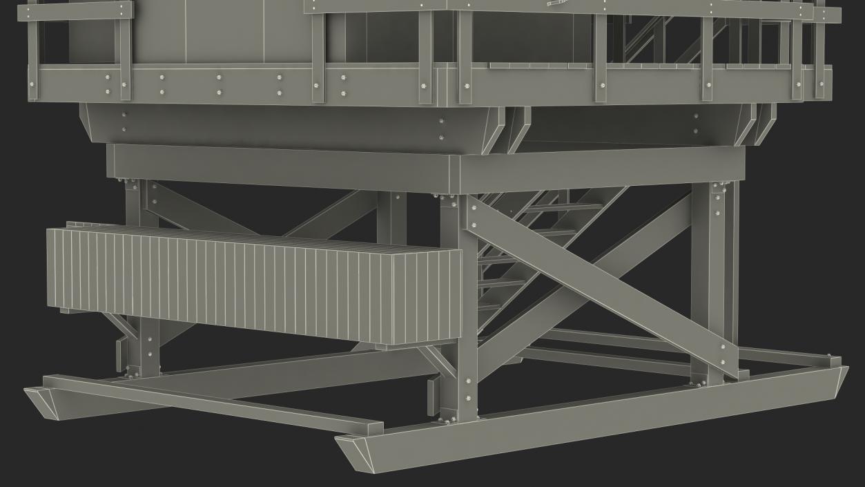 3D model Lifeguard Tower