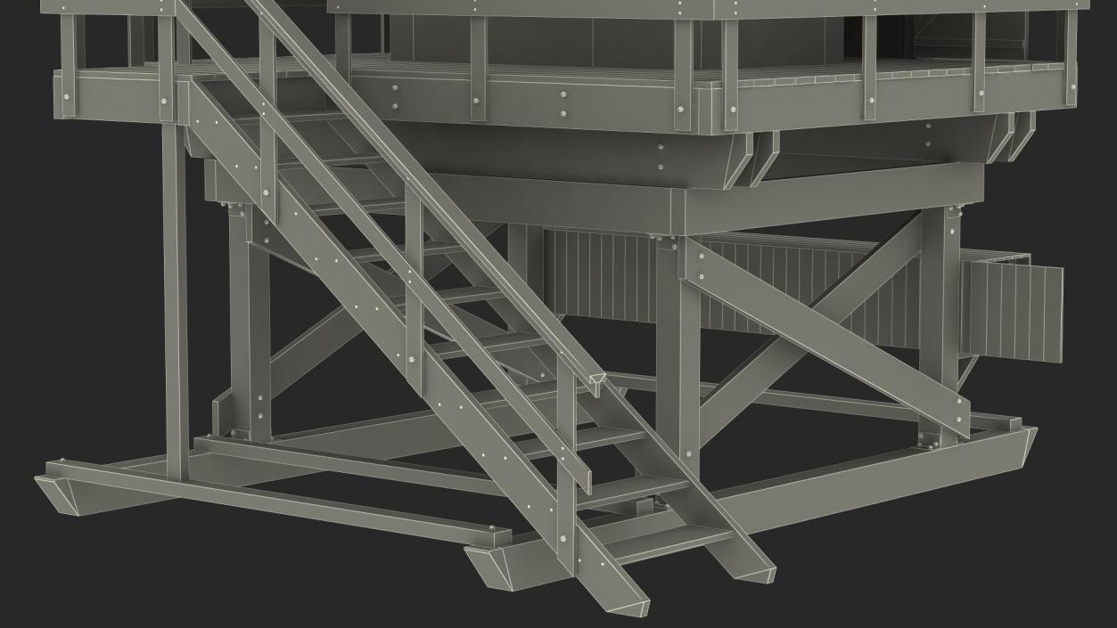 3D model Lifeguard Tower