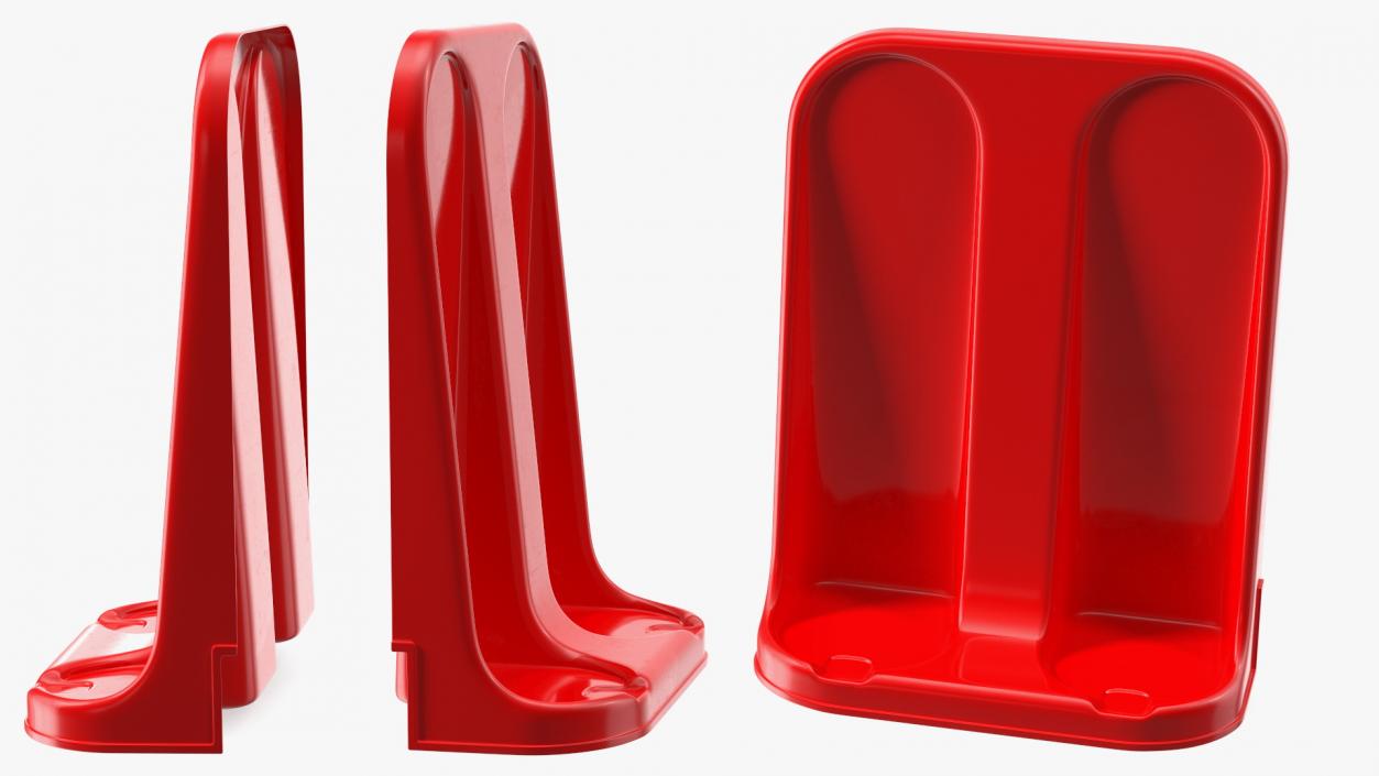 3D Double Fire Extinguisher Fiberglass Stand