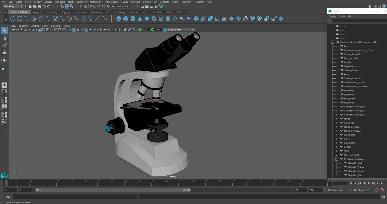 3D model Compound Light Microscope