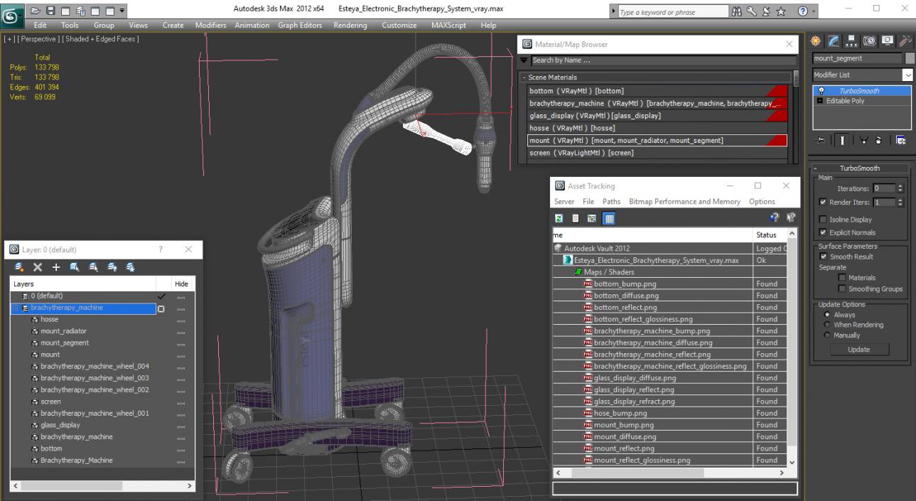 3D Esteya Electronic Brachytherapy System model