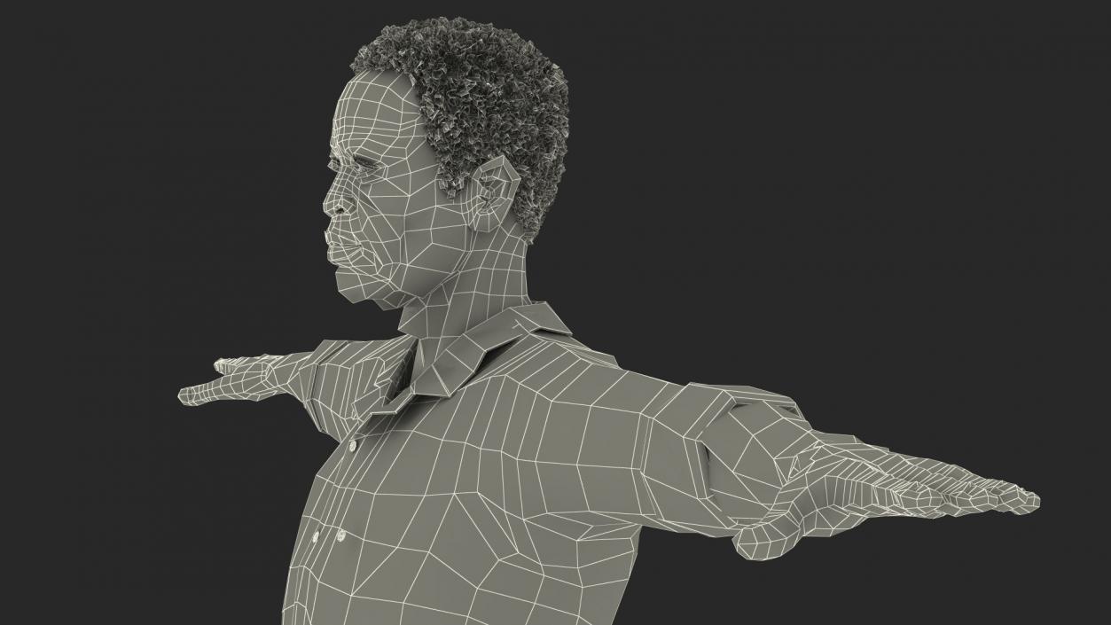 Home Style Afro American Man Rigged for Modo 3D model