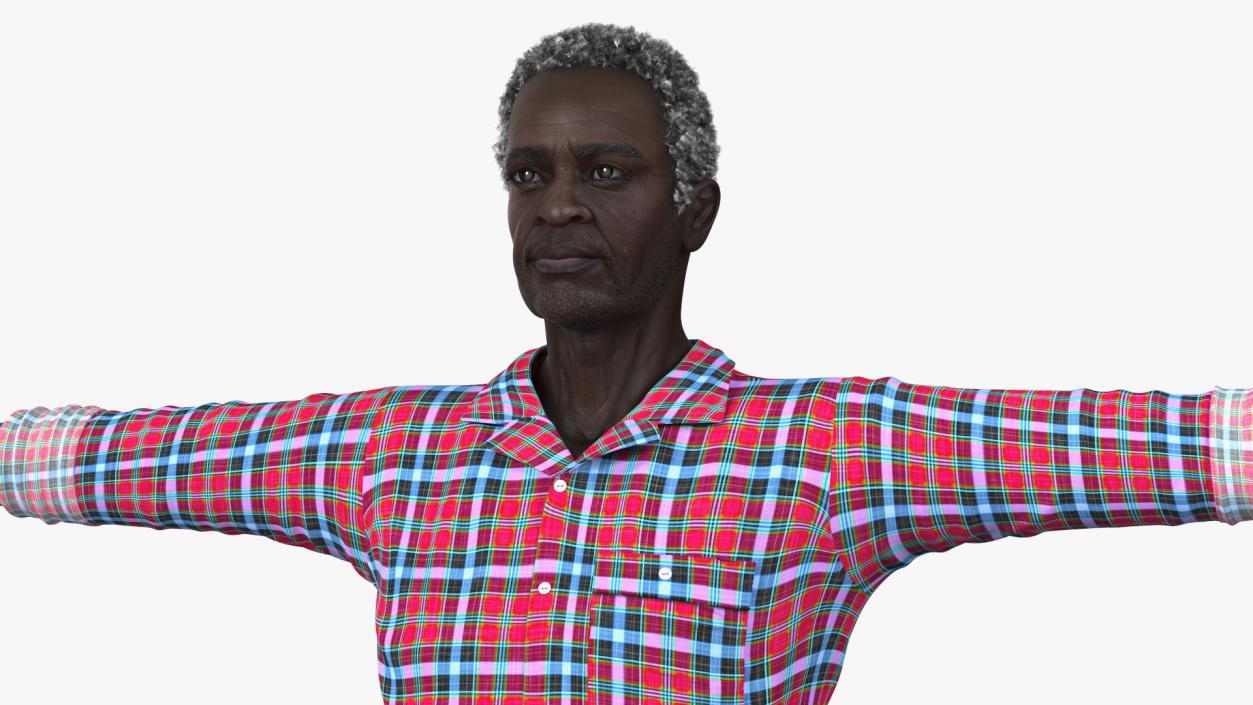 Home Style Afro American Man Rigged for Modo 3D model