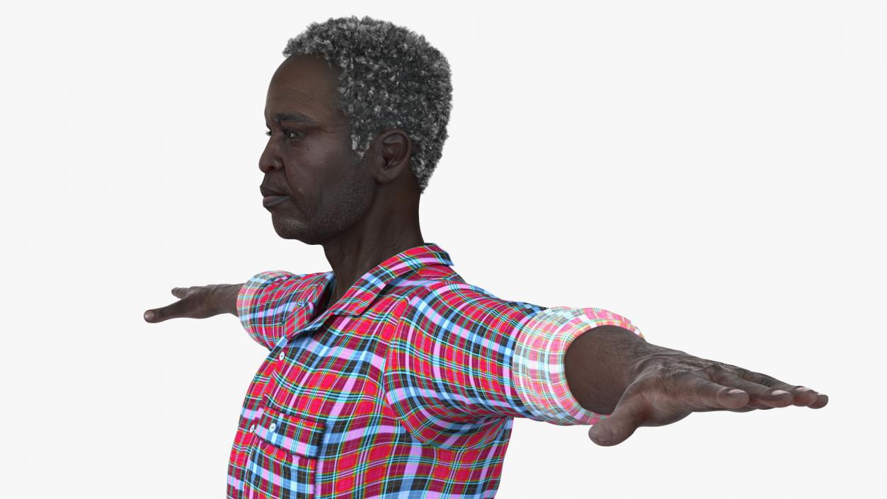 Home Style Afro American Man Rigged for Modo 3D model