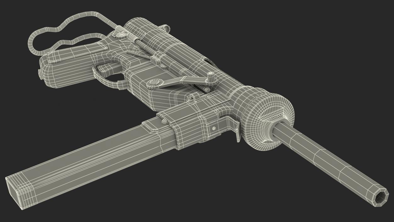 M3 Grease Gun 45 Caliber WW2 SMG 3D