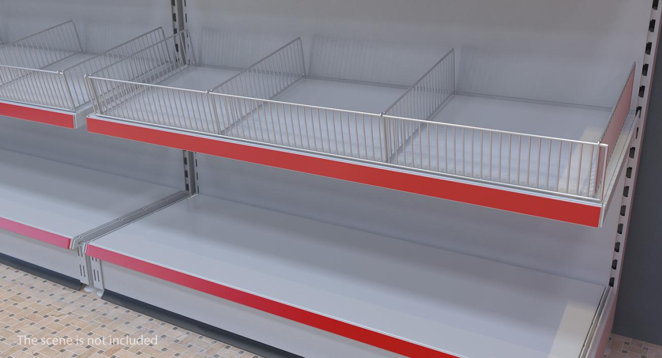 3D Supermarket Racks Collection model