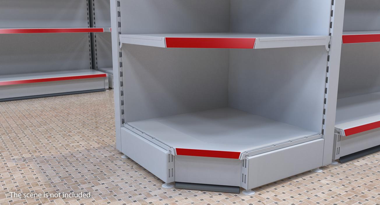 3D Supermarket Racks Collection model