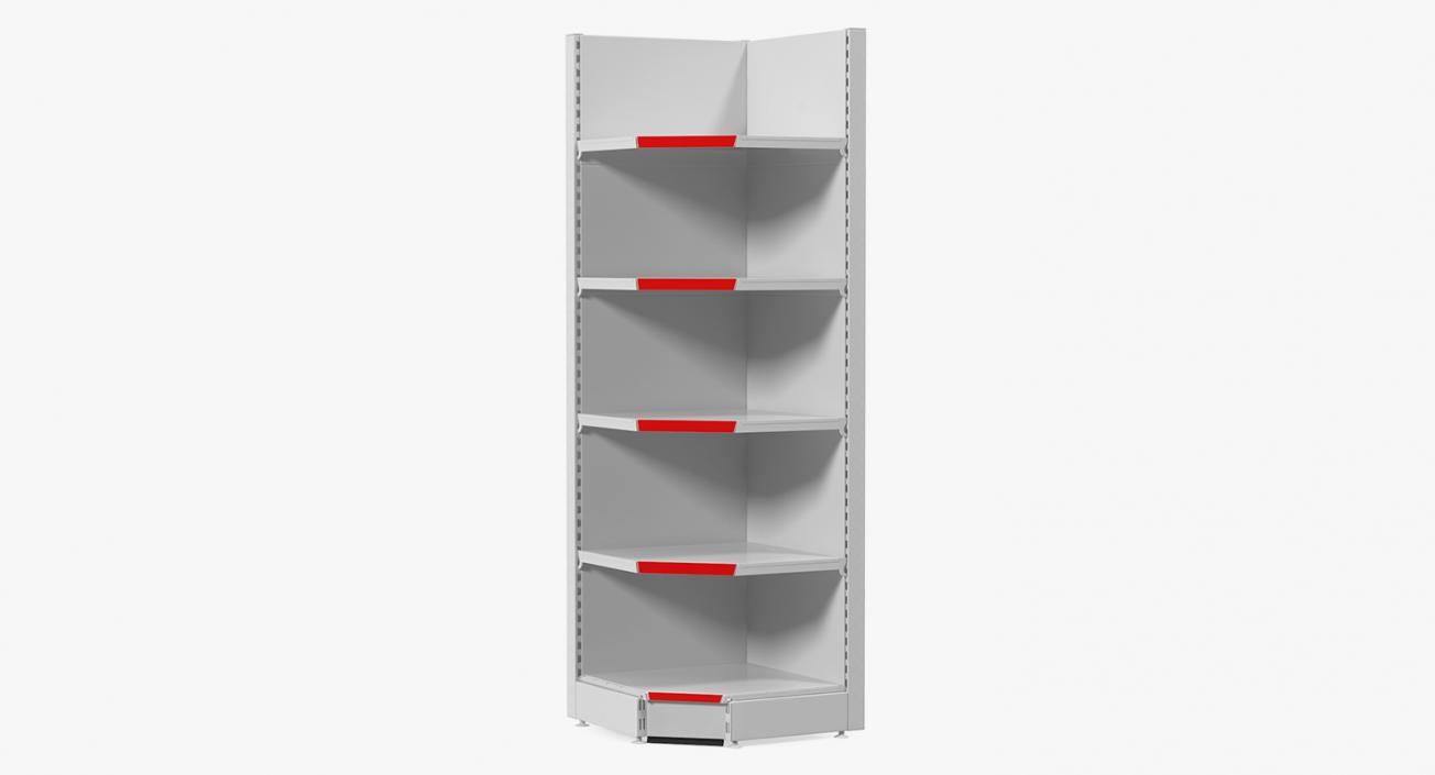 3D Supermarket Racks Collection model