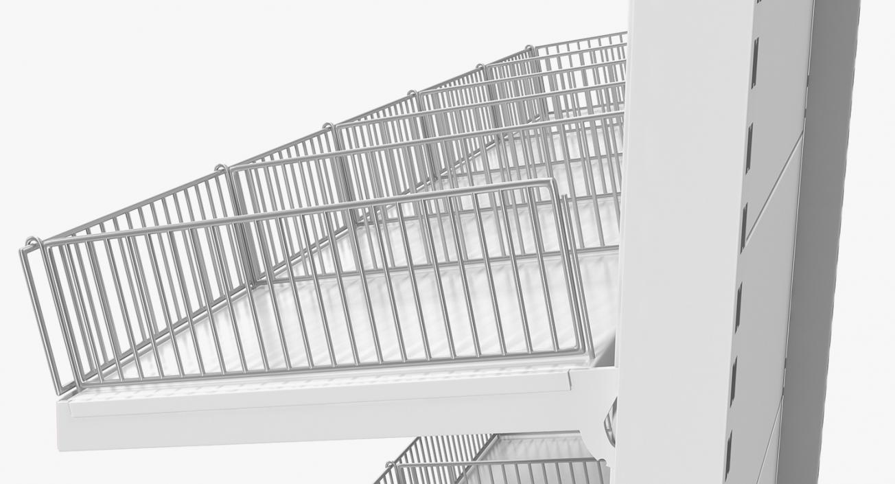 3D Supermarket Racks Collection model