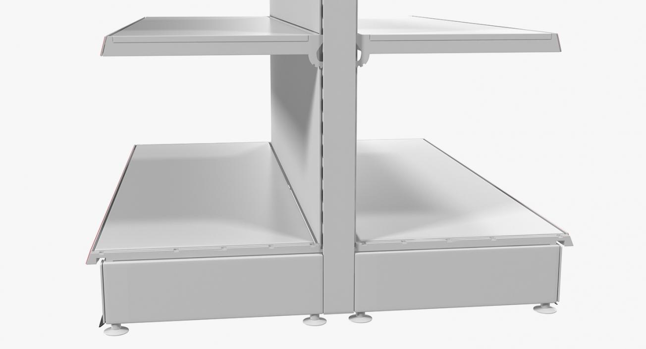 3D Supermarket Racks Collection model