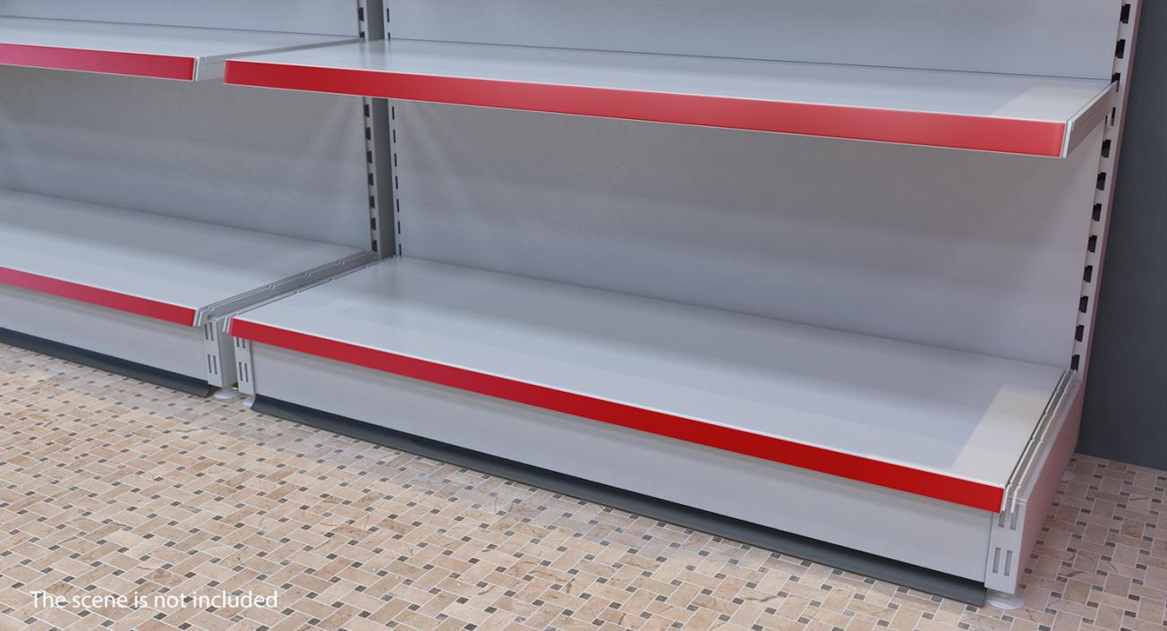 3D Supermarket Racks Collection model