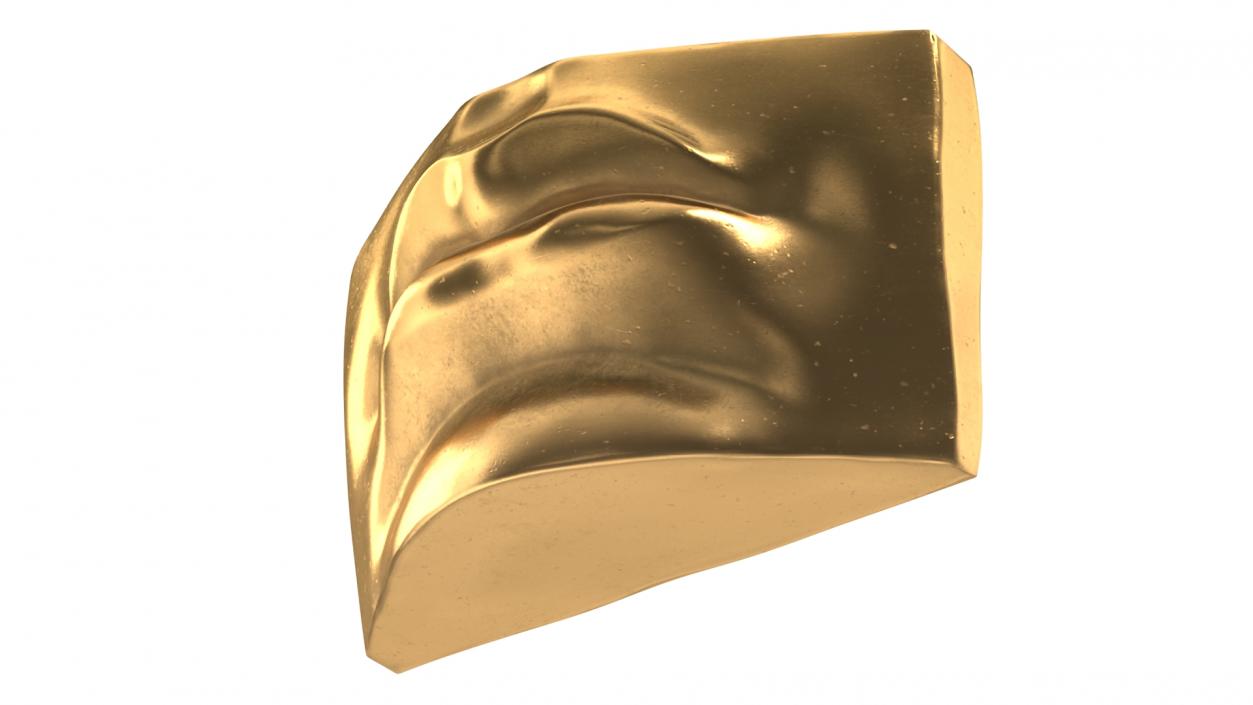 Michelangelo David lips decor Gold 3D model