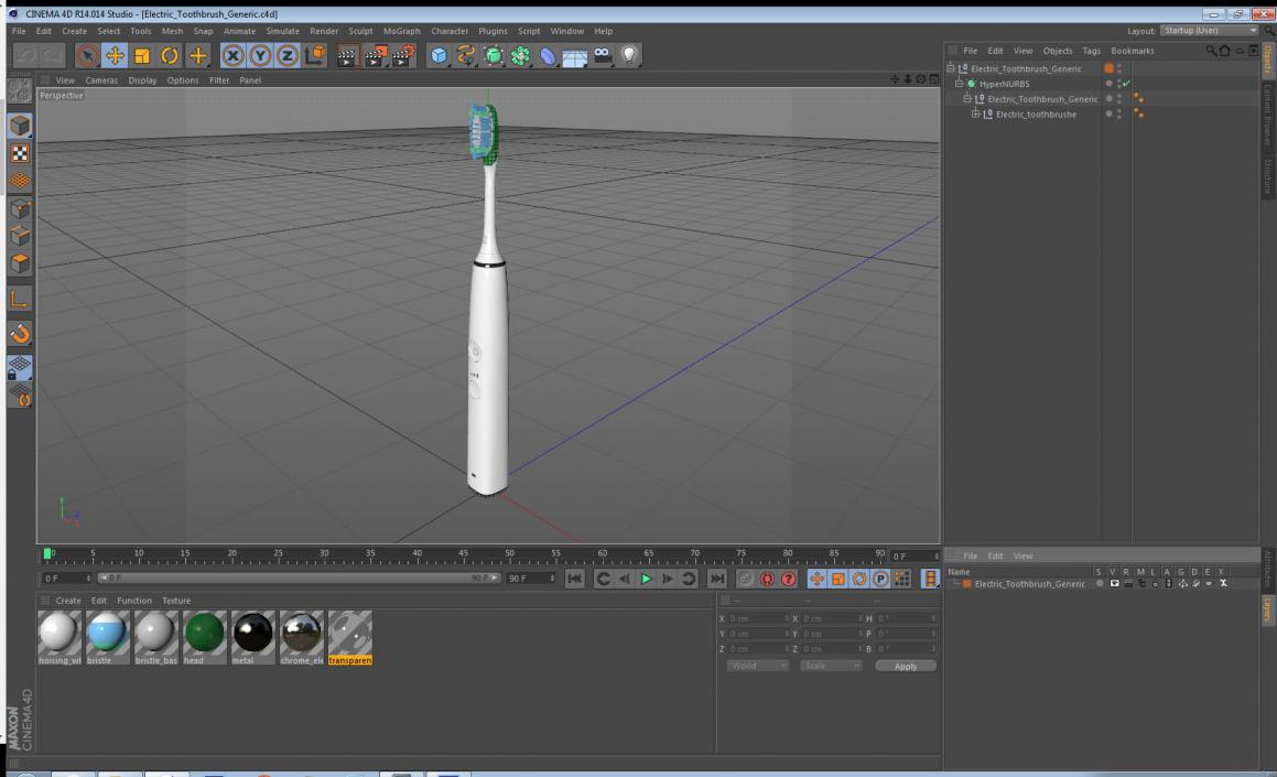 Electric Toothbrush Generic 3D