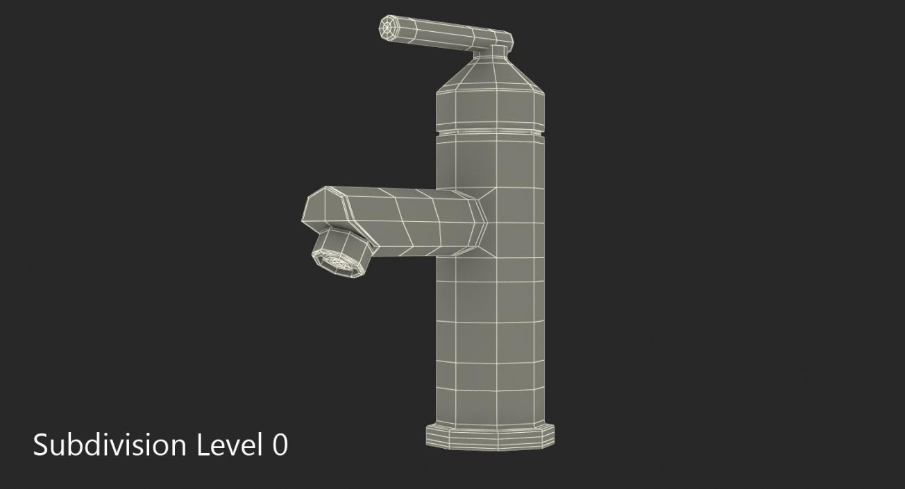 Modern Bathroom Tap 3D model