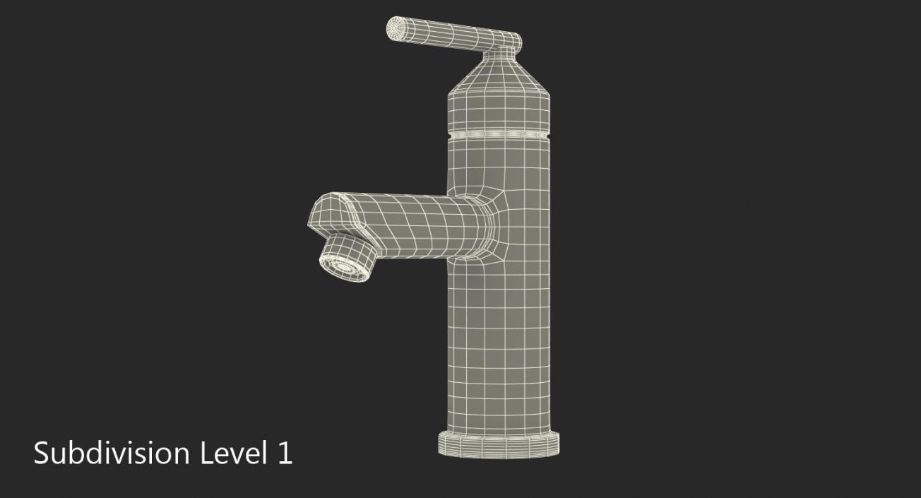 Modern Bathroom Tap 3D model