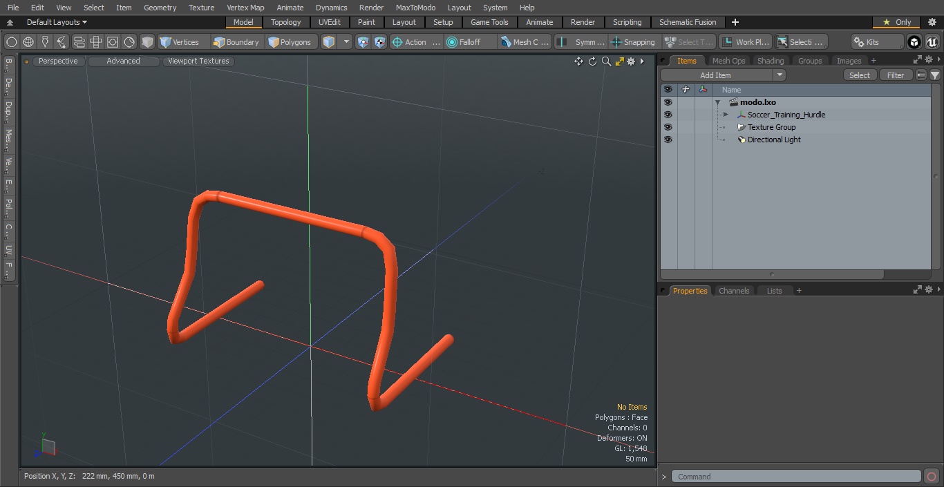 Soccer Training Hurdle 3D