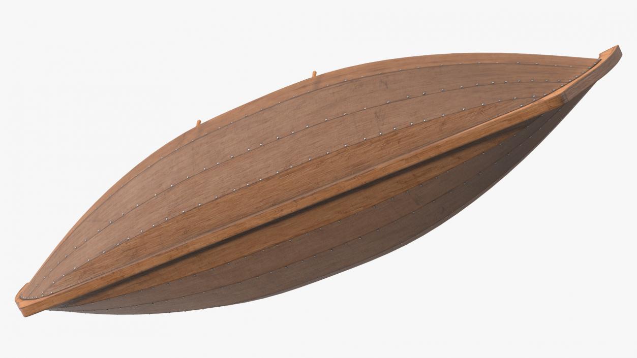 3D model Wooden Row Boat