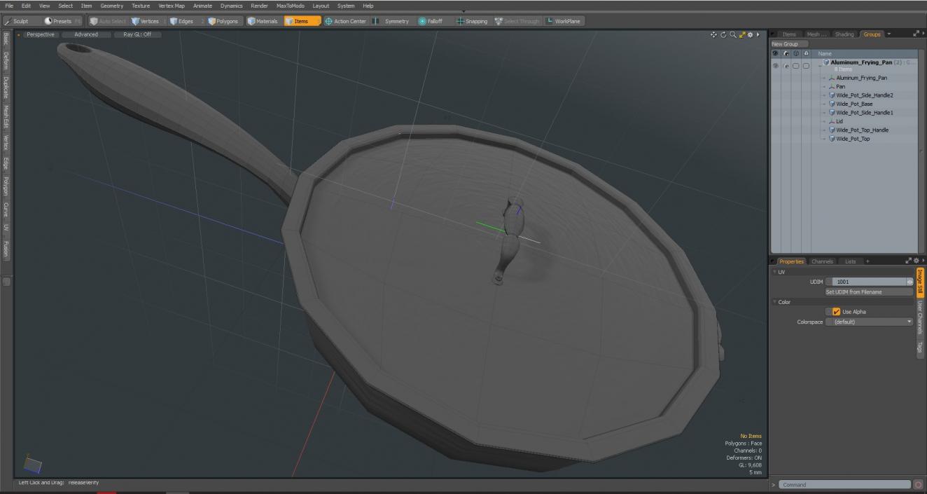 Aluminum Frying Pan 3D model