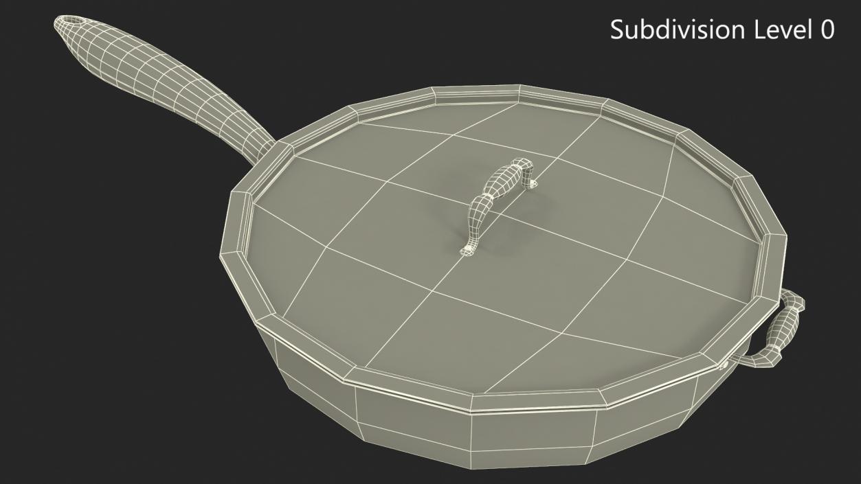 Aluminum Frying Pan 3D model