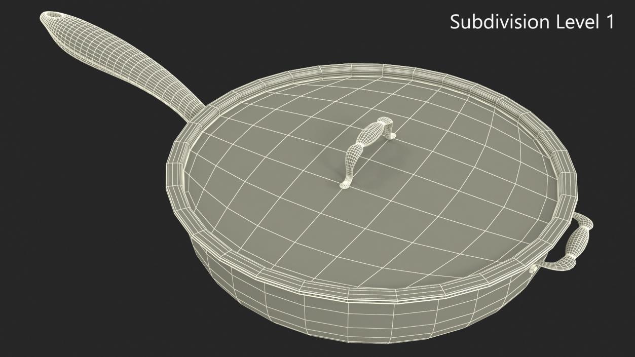 Aluminum Frying Pan 3D model