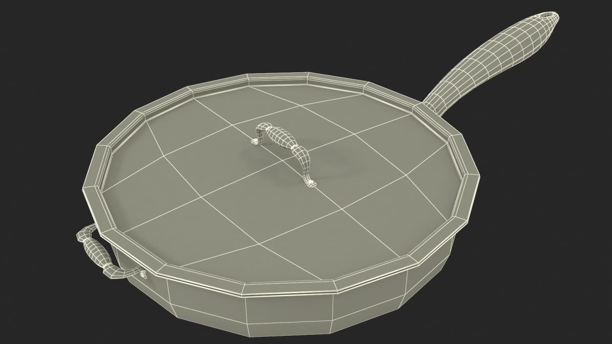 Aluminum Frying Pan 3D model