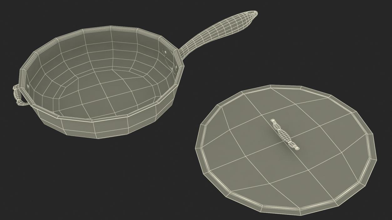 Aluminum Frying Pan 3D model