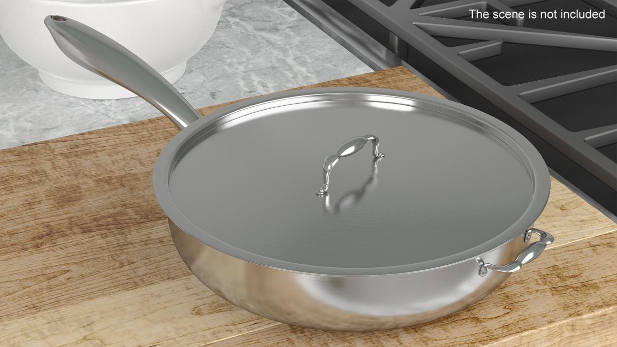 Aluminum Frying Pan 3D model