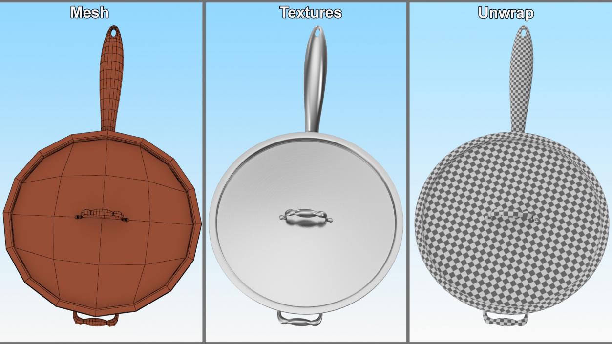 Aluminum Frying Pan 3D model