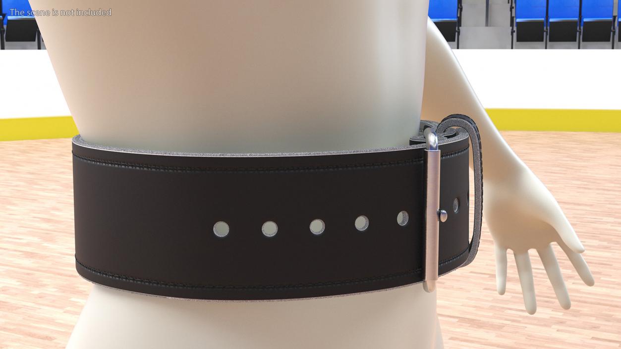 3D model Black Lifting Weight Belt