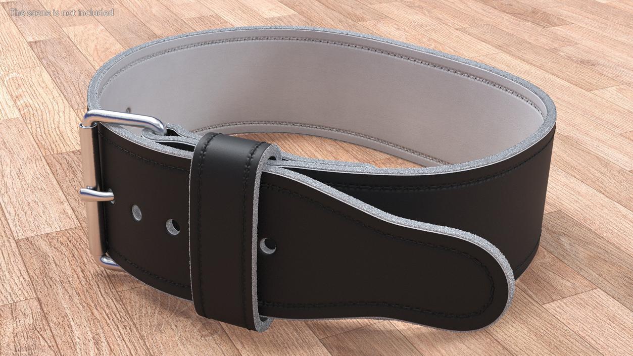 3D model Black Lifting Weight Belt