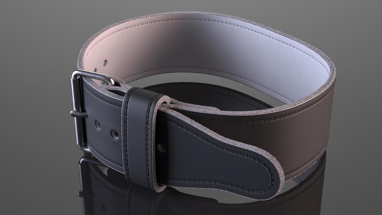 3D model Black Lifting Weight Belt