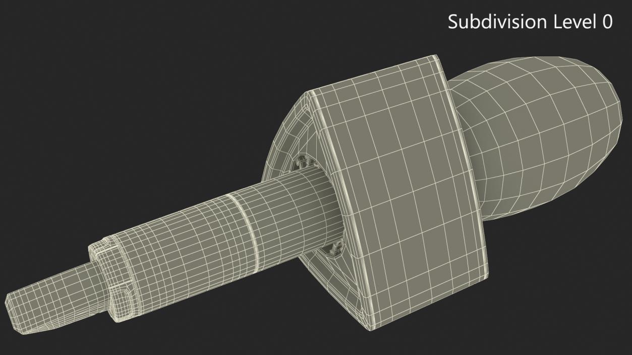 NBC News Handheld Microphone Triangular 3D model