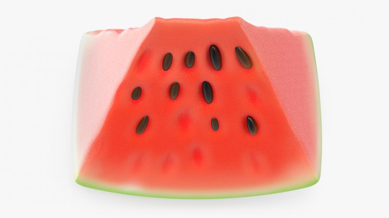 3D Cartoon Piece of Watermelon Slice model