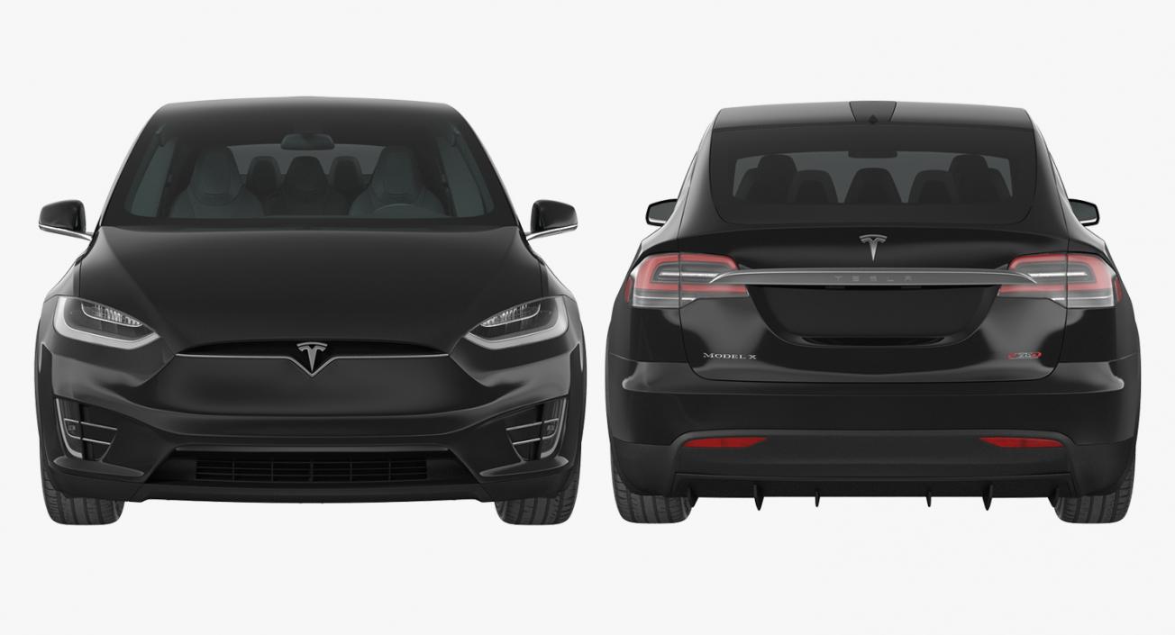 Tesla Model X 75D 2017 3D