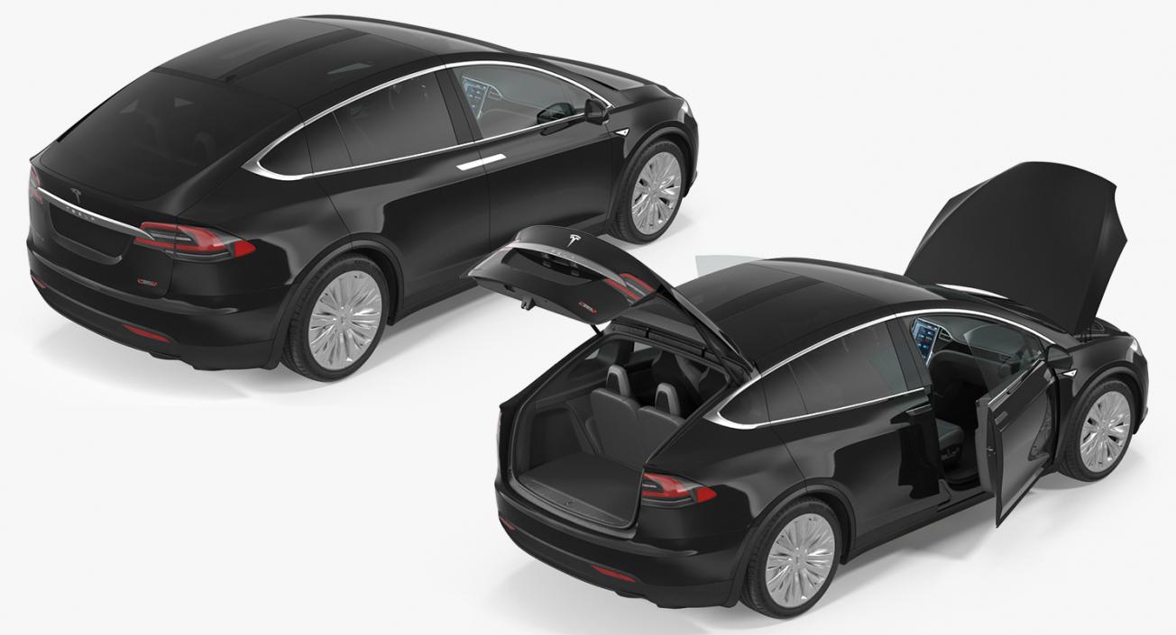 Tesla Model X 75D 2017 3D