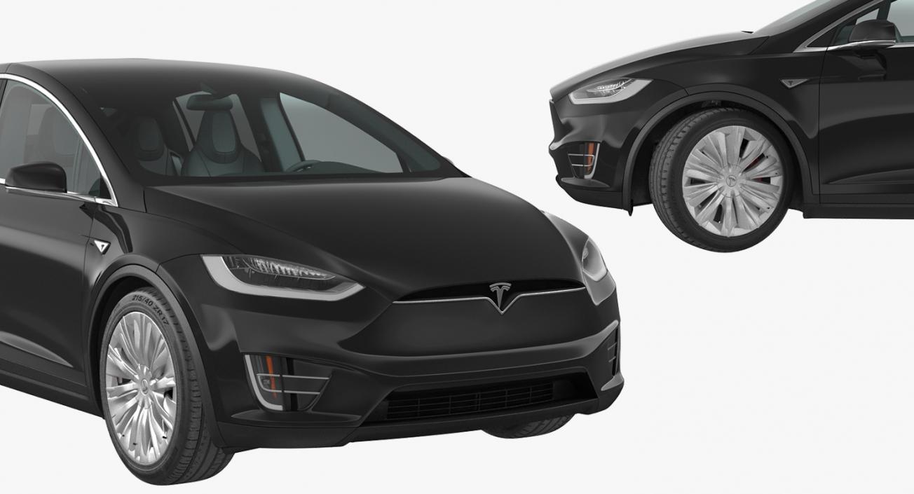 Tesla Model X 75D 2017 3D