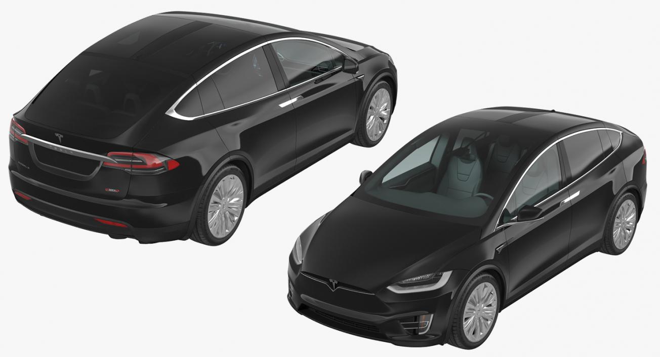 Tesla Model X 75D 2017 3D